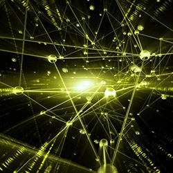 yellow abstract lights